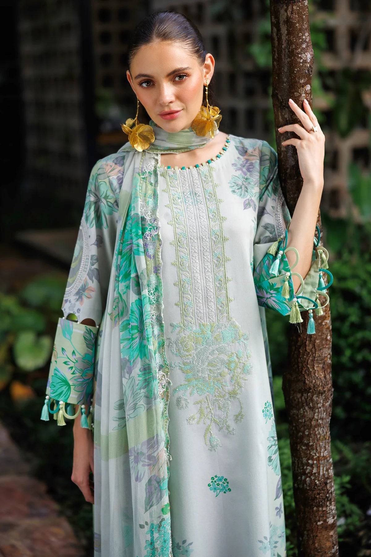 3-PC Unstitched Embroidered Lawn Collection