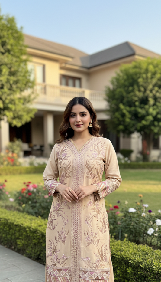 2-PC Embroidered Lawn Suit AZ-01C