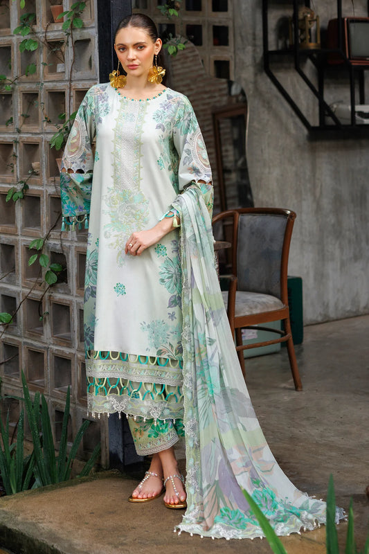 3-PC Unstitched Embroidered Lawn Collection