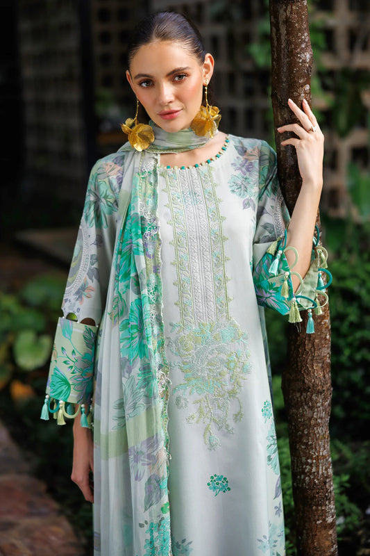 3-PC Unstitched Embroidered Lawn Collection